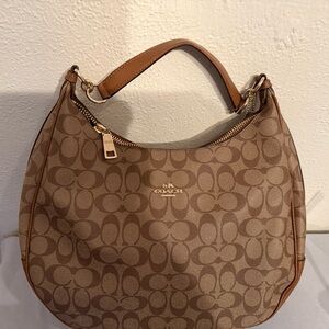 Coach Tan Signature Hobo Bag